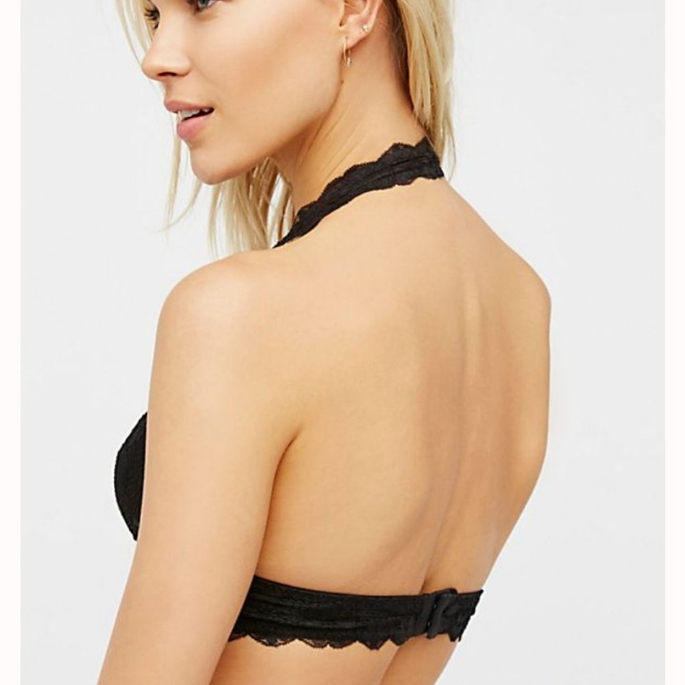Free People Intimates Galloon Lace Halter Bra